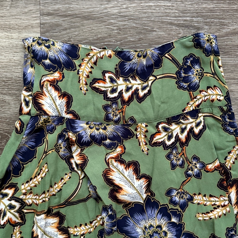 O'Neill Green Floral High Lo Maxi Skirt 
Summer Vacation Lightweight Travel - Picture 4 of 6